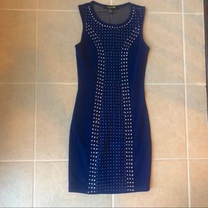 Blue bodycon dress